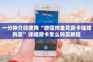 一分钟介绍使用“微信炸金花房卡链接购买”详细房卡怎么购买教程